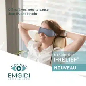 Masque oculaire chauffant USB44 Irelief I-FLO