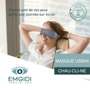 Masque oculaire chauffant USB44 Irelief I-FLO-chaucline