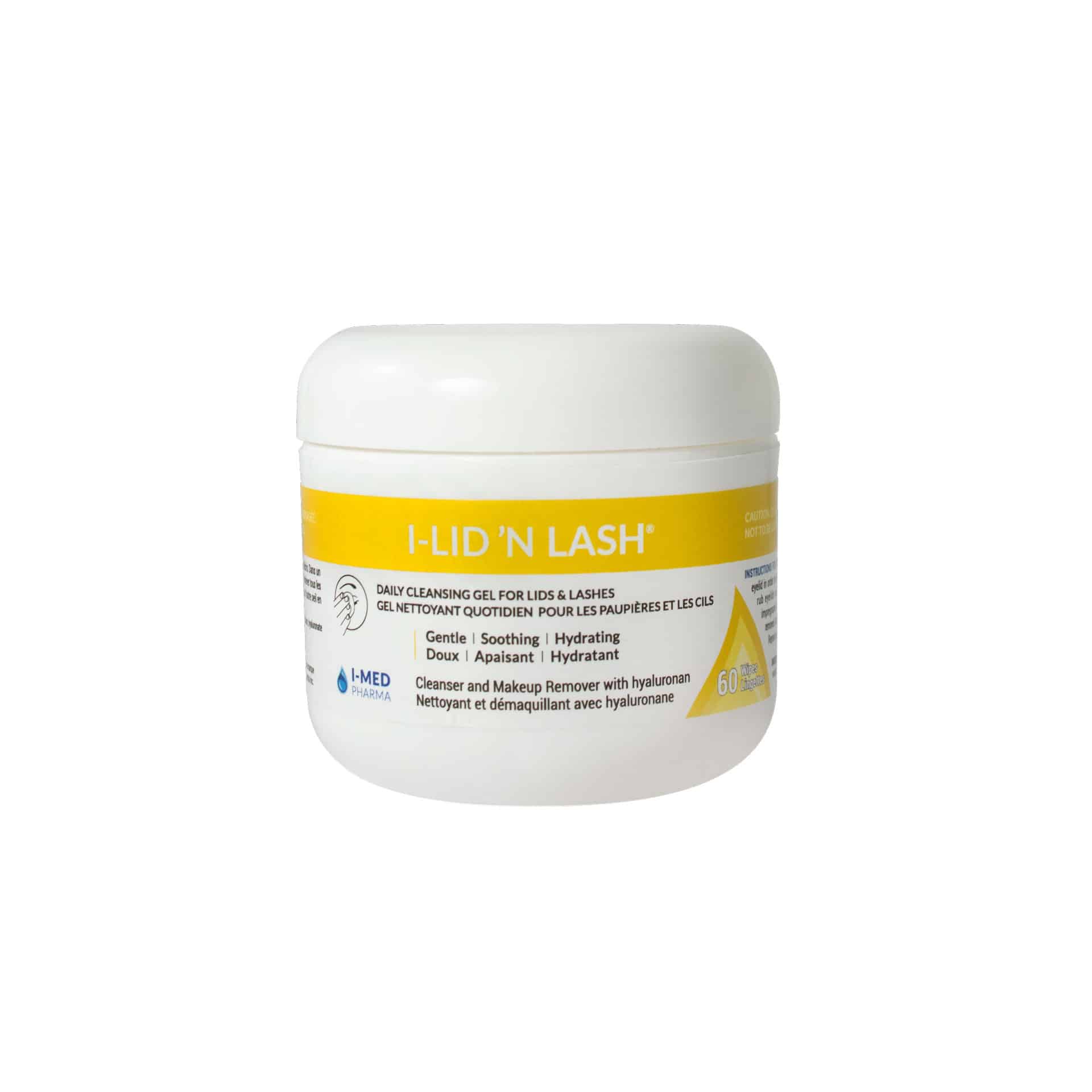 I-LID N LASH 60 LINGETTES