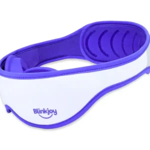 Masque de nuit hydratant Blinkjoy blanc et violet avec logo vue trois quarts