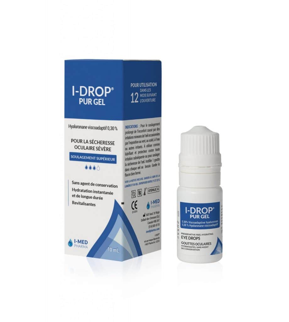 lDROP PUR GEL 0.3 lubrifiant oculaire hyaluronique EMGIDI